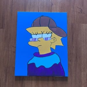 Lisa Simpson | HandPainted Artisty Room art